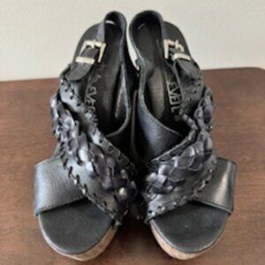 Sixty-Seven wooden platform sandals size 38